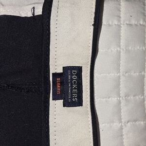 Dockers Slim Fit Black and White Trousers